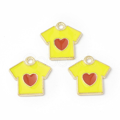 Alloy Enamel Pendants ENAM-G212-09G-03-1