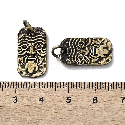 Tibetan Style Brass Pendants KK-M284-39AB-1