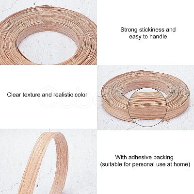 Wood Grain Seal Edge Banding Tape WOOD-WH0025-03B-1