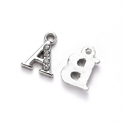 Alloy Rhinestone Charms ALRI-T008-01P-1