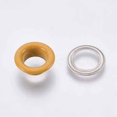 Iron Grommet Eyelet Findings IFIN-WH0023-B09-1