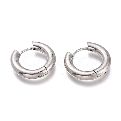 Tarnish Resistant 201 Stainless Steel Huggie Hoop Earrings EJEW-O095-05-26-1