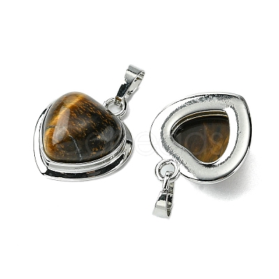 Natural Tiger Eye Pendants G-C114-03P-22-1