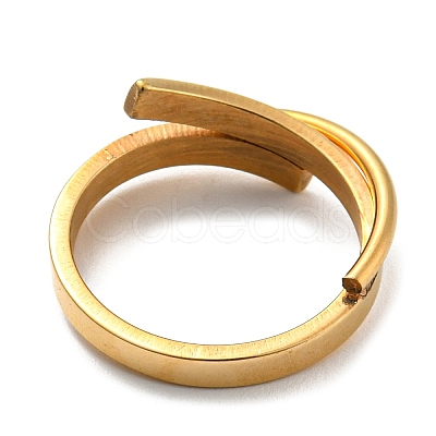 Ion Plating(IP) 304 Stainless Steel Rings for Women RJEW-E078-03G-1