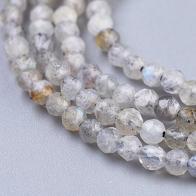 Natural Rainbow Moonstone Beads Strands G-R475-025A-1