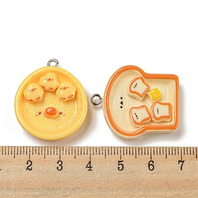 Opaque Resin Pendants RESI-E054-05P-1