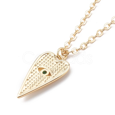 Brass Micro Pave Cubic Zirconia Pendant Necklaces NJEW-JN03387-1