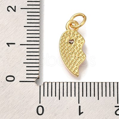 Rack Plating Brass Micro Pave Cubic Zirconia Pendants KK-I720-71G-01B-1