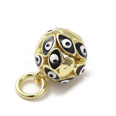 Brass Enamel Charms KK-E092-12G-07-1