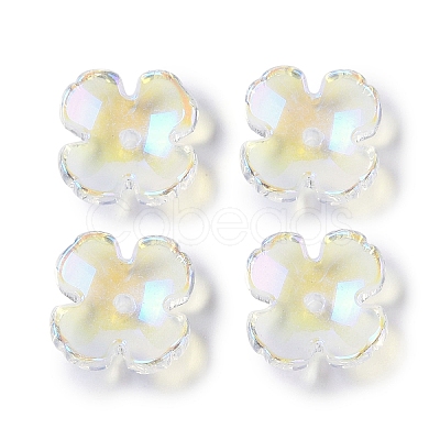 Baking Paint Glass Bead Caps GLAA-S202-04-1