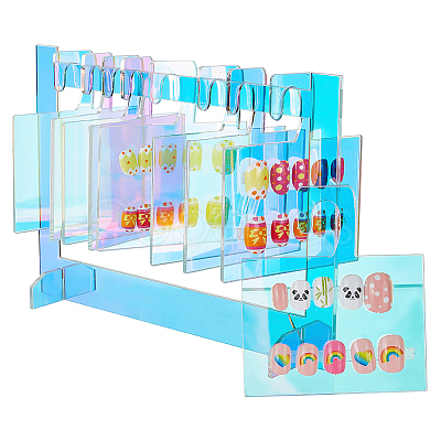 PandaHall Elite 1 Set Acrylic Nail Art Display Boards ODIS-PH0001-62A-1