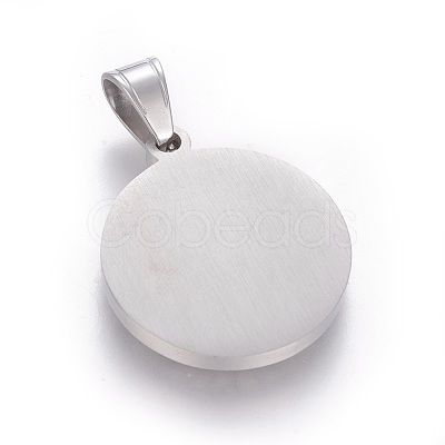 304 Stainless Steel Enamel Pendants STAS-E439-90D-P-1