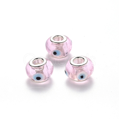 Handmade Evil Eye Lampwork European Beads LPDL-N001-003-1