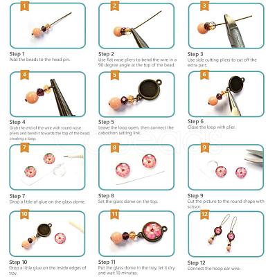 SUNNYCLUE DIY Earring Making DIY-SC0004-56AB-1