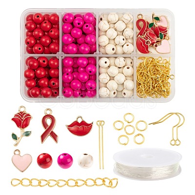 DIY Jewelry Set Making Kits for Valentine's Day DIY-LS0001-82-1