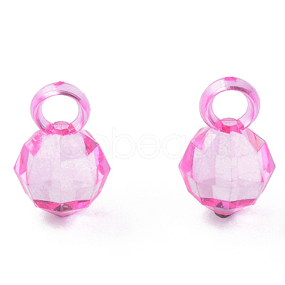 Transparent Acrylic Pendants MACR-S373-125-B04-1