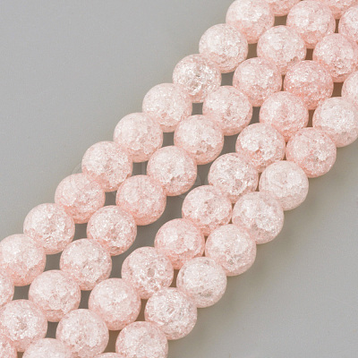 Synthetic Crackle Quartz Beads Strands X-GLAA-S134-6mm-01-1