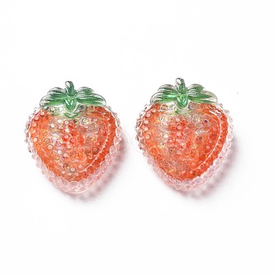 Transparent Epoxy Resin Cabochons CRES-S365-16-1