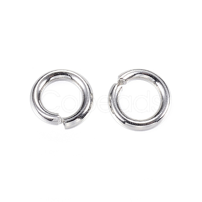 Tarnish Resistant 304 Stainless Steel Open Jump Rings X-STAS-D448-100P-6mm-1