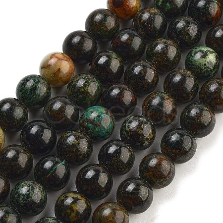 Natural Azurite Beads Strands G-Z063-A04-01-1