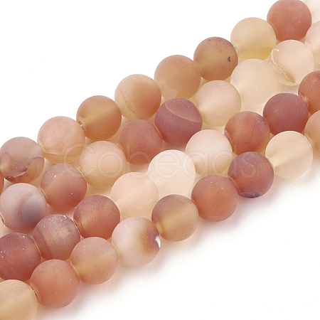 Dyed Natural Carnelian Beads Strands G-T106-048-1