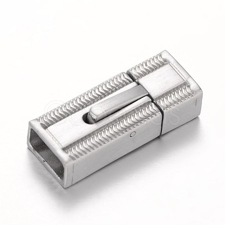 304 Stainless Steel Bayonet Clasps STAS-G140-76P-1