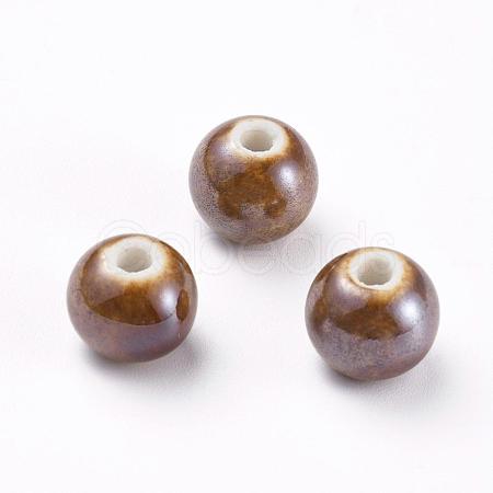 Handmade Porcelain Beads PORC-D001-8mm-05-1