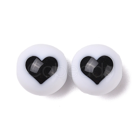 Two-Tone Acrylic Beads OACR-U003-02C-1