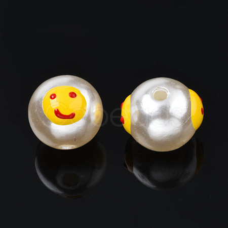 ABS Plastic Imitation Pearl Beads KY-N015-102-1