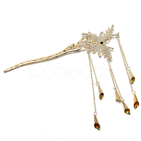 Alloy Butterfly Hair Sticks PW-WG9A577-01-1