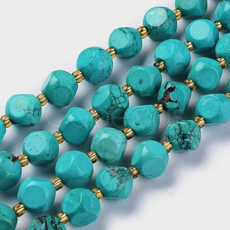 Natural Turquoise Beads Strands G-A030-B05-8mm-1