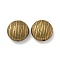 Tibetan Style Alloy Beads, Cadmium Free & Lead Free, Flat Round, Antique Bronze, 11.5x5mm, Hole: 1.4mm, about 416pcs/1000g