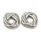 Non-Tarnish 304 Stainless Steel Linking Rings, Twisted Square, Stainless Steel Color, 13x13x3mm, Inner Diameter: 5x5mm