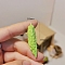 Resin Vegetable Model, Micro Landscape Garden Dollhouse Accessories, Pretending Prop Decorations, Momordica Charantia, 47x10mm