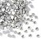 Glass Flat Back Rhinestone, Grade A, Back Plated, Faceted, Half Round, Crystal, 1.9~2mm, about 1440pcs/bag