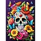 Halloween Skull Elements DIY Diamond Painting Kits, Including Resin Rhinestones, Diamond Sticky Pen, Tray Plate and Glue Clay, Colorful, 400x300mm