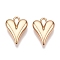 Rack Plating Alloy Pendants, Heart, Golden, 15x11.5x4mm, Hole: 1.8mm