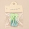 5Pcs Alloy Snap Hair Clips for Girl, Hair Accessories, Green Yellow, 50mm