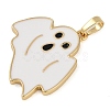 Halloween Rack Plating Brass Enamel Pendants KK-U032-11A-G-2