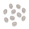 Brass Micro Pave Cubic Zirconia Beads ZIRC-F001-54P-1