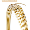 BENECREAT 2Pcs 2 Colors Brass Wire FIND-BC0003-77-5