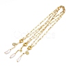 Natural Baroque Pearl Keshi Pearl Lariat Necklaces NJEW-JN03042-3