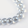 Electroplate Glass Beads Strands EGLA-Q062-8mm-A07-2
