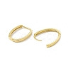 Brass Oval Hinged Hoop Earrings for Men Women KK-A172-35G-1
