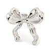 Bowknot Brass Cuff Rings RJEW-L113-015P-02-2