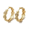 KC Gold Plated Brass Micro Pave Cubic Zirconia Hoop Earring EJEW-L271-16KCG-01-1