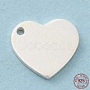 Blank 925 Sterling Silver Charms STER-C002-01S-1
