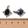 Natural Mixed Stone Faceted Pendants G-C096-02P-3