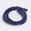 Natural Lapis Lazuli Beads Strands G-K254-01-6mm-3