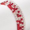 Glass Seed Beads Beaded Bracelets Sets BJEW-JB09076-4